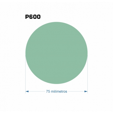 100 Discos de lijado de Film Perforados Ø75 mm - G600