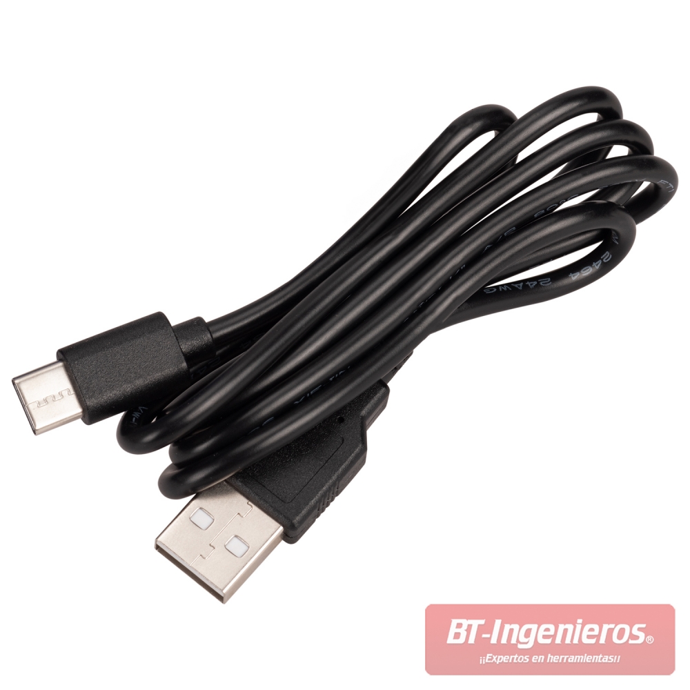 Cargador USB tipo C incluido.