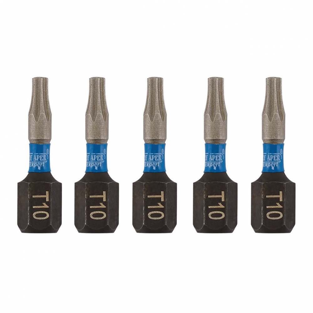 Pack de 5 puntas de atornillado de alta resistencia Torx 10