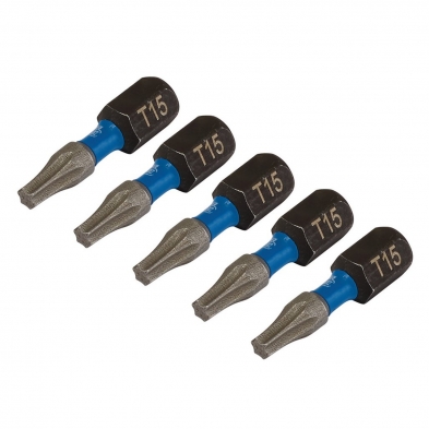 5 Puntas Torx de impacto Draper Expert T15