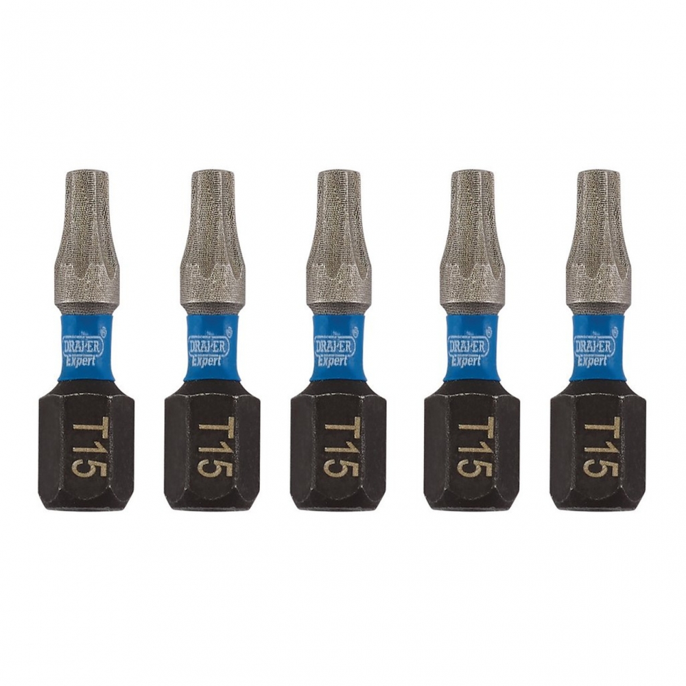 Pack de 5 puntas de atornillado de alta resistencia Torx 15