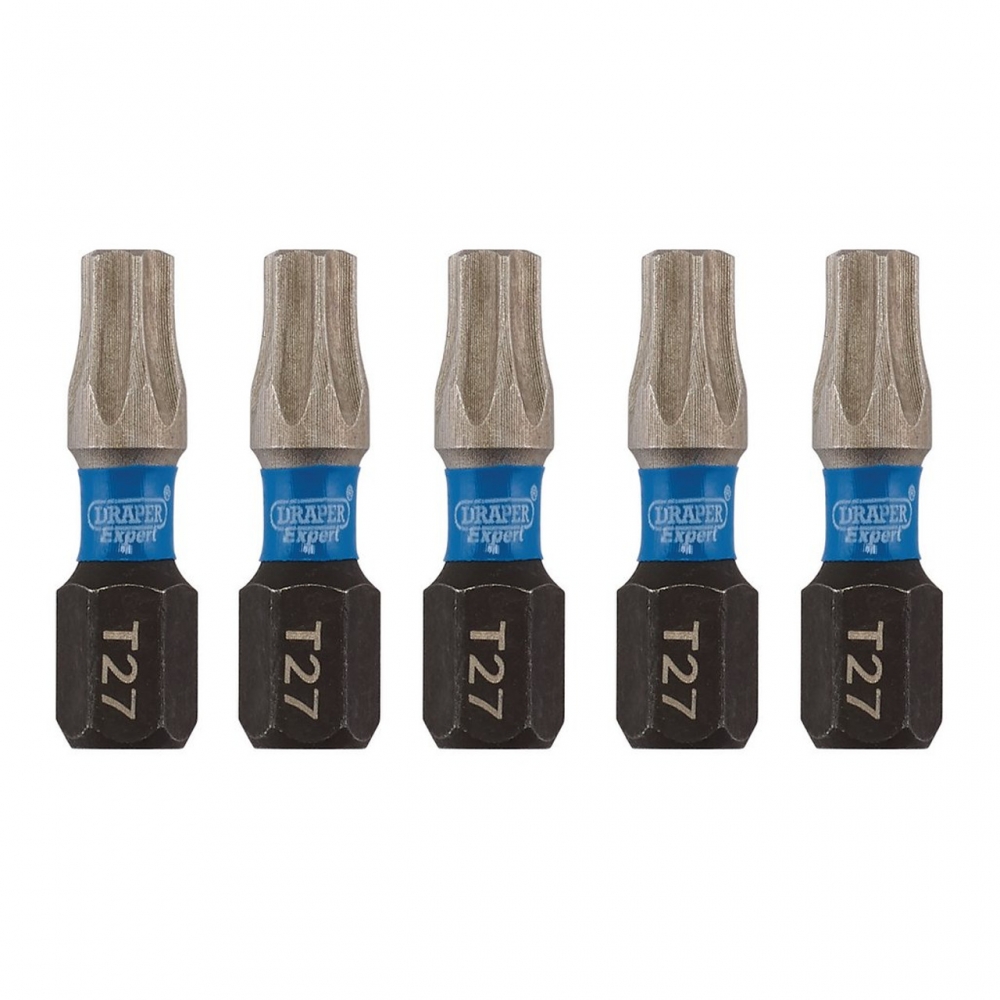 Pack de 5 puntas de atornillado de alta resistencia Torx 27