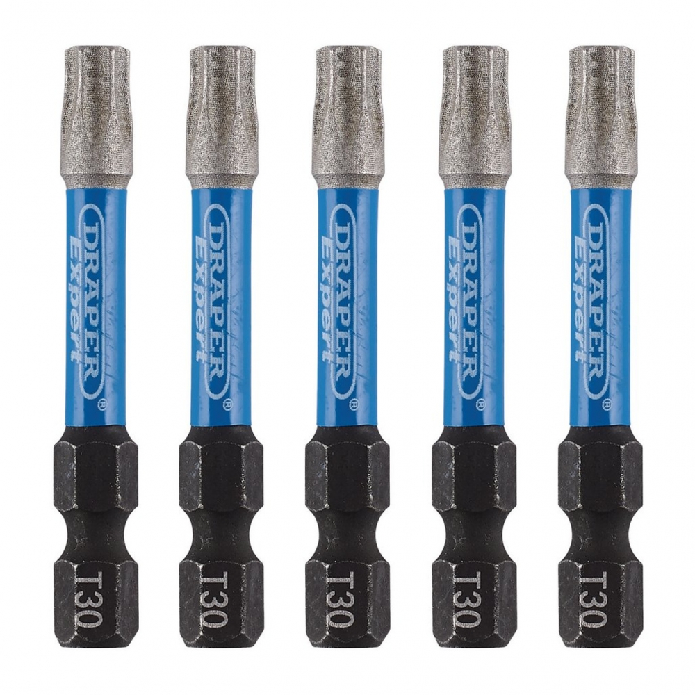 Pack de 5 puntas largas de atornillado de alta resistencia Torx 30.