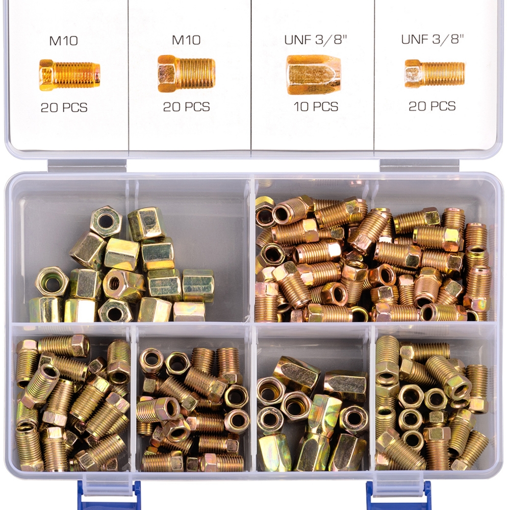 Surtido con tuercas para latiguillos de freno - 135 Piezas