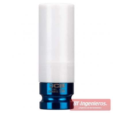 Vaso de 17 mm. con proteccion para llantas. 1/2" JCB