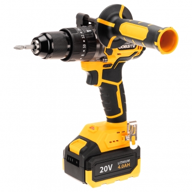 Taladro combinado a batería Brushless 20V Jobsite | 80 Nm | 1 x Batería 4 Ah